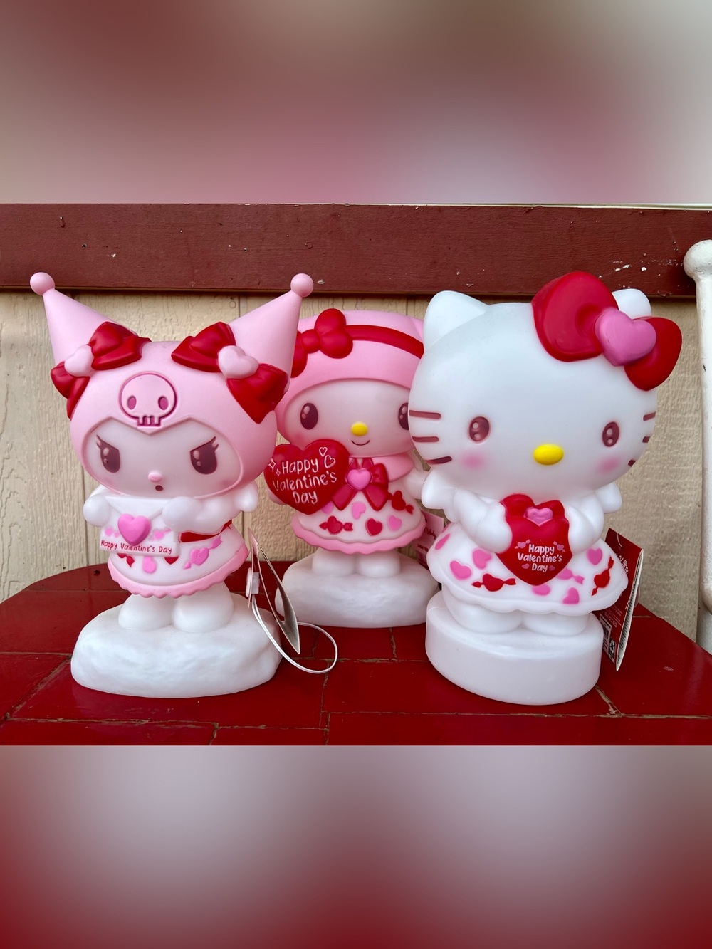 NWT | Hello Kitty Pink White Red Lighted Décor